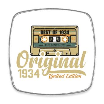 Original 1934 Vintage - Cadeau D’anniversaire 1934 - Magnet carré - blanc - Devant