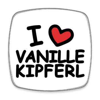 I Love Vanilla Crescents - Square fridge magnet - white - Front