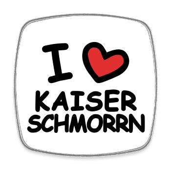 I Love Kaiserschmorrn - Square fridge magnet - white - Front