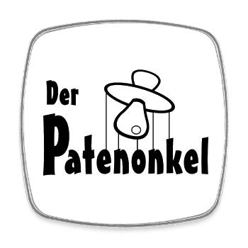 Der Patenonkel - Viereckiger Kühlschrankmagnet - Weiß - Vorne