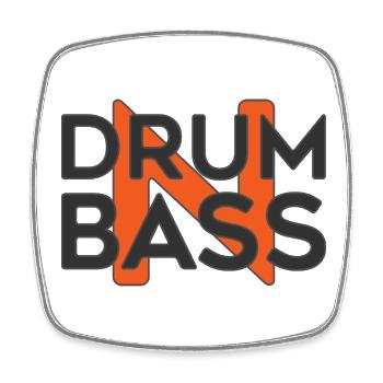 Drum n Bass Big Tangerine N Edition - Viereckiger Kühlschrankmagnet - Weiß - Vorne
