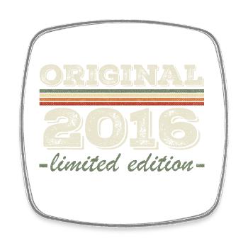 Legend since 2016 Born in 2016 Birthday 2016 - Square fridge magnet - white - Front