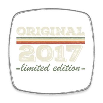 Legend since 2017 Born 2017 Birthday 2017 - Square fridge magnet - white - Front