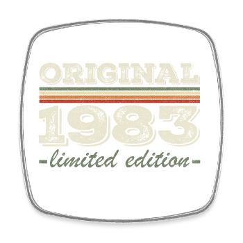 Légende depuis 1983 Né en 1983 Anniversaire 1983 - Magnet carré - blanc - Devant