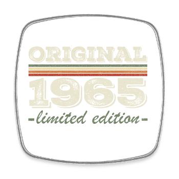 Légende depuis 1965 Né en 1965 Anniversaire 1965 - Magnet carré - blanc - Devant