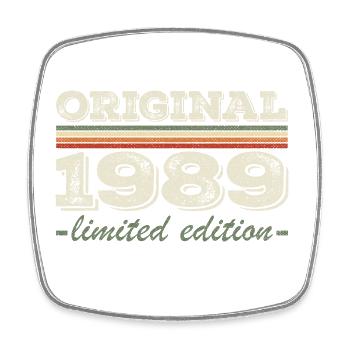 Legend since 1989 Born 1989 Birthday 1989 - Square fridge magnet - white - Front