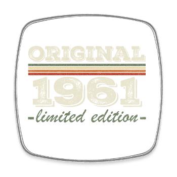 Legend since 1961 Born 1961 Birthday 1961 - Square fridge magnet - white - Front