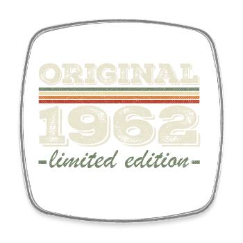 Legend since 1962 Born 1962 Birthday 1962 - Square fridge magnet - white - Front