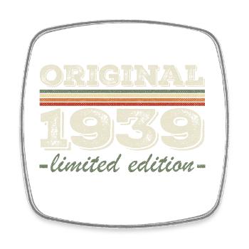 Légende depuis 1939 Né en 1939 Anniversaire 1939 - Magnet carré - blanc - Devant