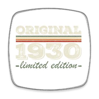 Légende depuis 1930 Né en 1930 Anniversaire 1930 - Magnet carré - blanc - Devant