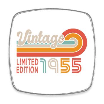 1955 Geburtstag Jahrgang 1955 - Viereckiger Kühlschrankmagnet - Weiß - Vorne