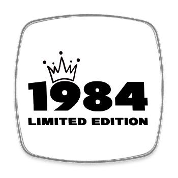 1984 limited edition - Viereckiger Kühlschrankmagnet - Weiß - Vorne