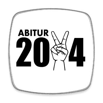 Abitur 2024 - Viereckiger Kühlschrankmagnet - Weiß - Vorne