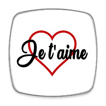MOTHER'S DAY. HAPPY MOTHER'S DAY. MOM - Square fridge magnet - white - Front