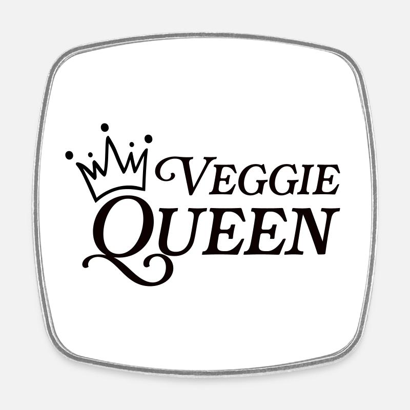 Vegan - Square fridge magnet - white