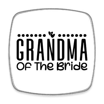 Grandma Of The Bride Wedding Party Family Wedding - Magnet carré - blanc - Devant