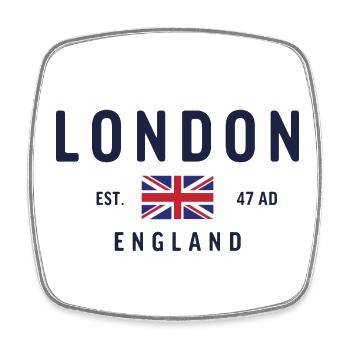 London Eengland Est 47 AD Vintage Classic - Square fridge magnet - white - Front