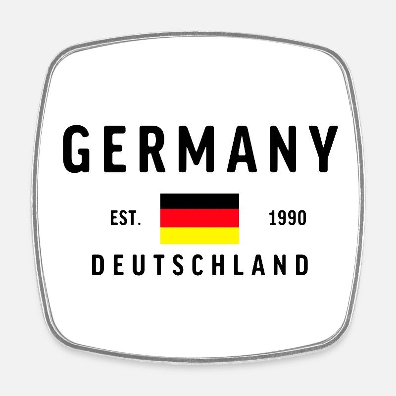 Germany Est 1990 Classic - Square fridge magnet - white