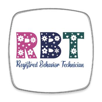 Technicienne Comportementale Certifiée - Magnet carré - blanc - Devant