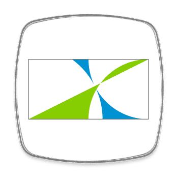 Tout dans la bonne proportion! - Magnet carré - blanc - Devant