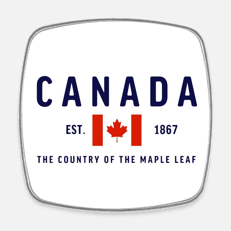 Canada Est 1867 Classique - Magnet carré - blanc