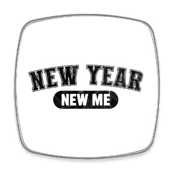 Neujahr Neues Ich - Viereckiger Kühlschrankmagnet - Weiß - Vorne