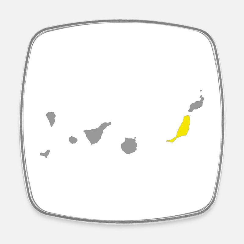 Îles Canaries - Magnet carré - blanc