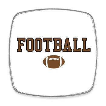 Football - Square fridge magnet - white - Front