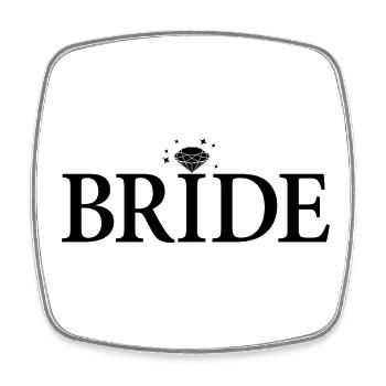 Coole Braut Matching Paar Verlobung Hochzeit - Viereckiger Kühlschrankmagnet - Weiß - Vorne
