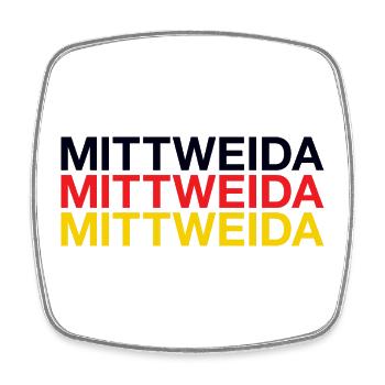 MITTWEIDA - Square fridge magnet - white - Front