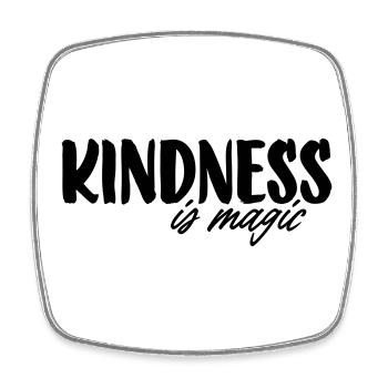 Kindness is magic - Viereckiger Kühlschrankmagnet - Weiß - Vorne