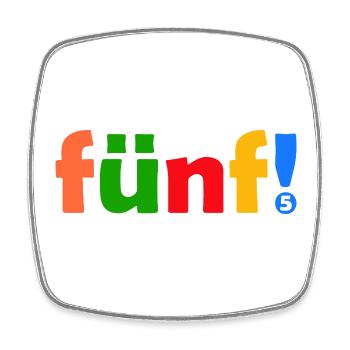 FÜNF 5 JAHRE JUNGE 5. GEBURTSTAG - Viereckiger Kühlschrankmagnet - Weiß - Vorne