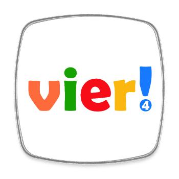 VIER 4 JAHRE JUNGE 4. GEBURTSTAG - Viereckiger Kühlschrankmagnet - Weiß - Vorne