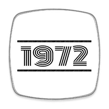 1972 Vintage 1972 53rd Anniversary 1972 Retro 1972 - Square fridge magnet - white - Front
