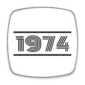 1974 Vintage 1974 51st Anniversary 1974 Retro 1974 - Square fridge magnet - white - Front