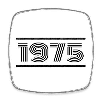 1975 Jahrgang 1975 50. Jubiläum 1975 Retro 1975 - Viereckiger Kühlschrankmagnet - Weiß - Vorne