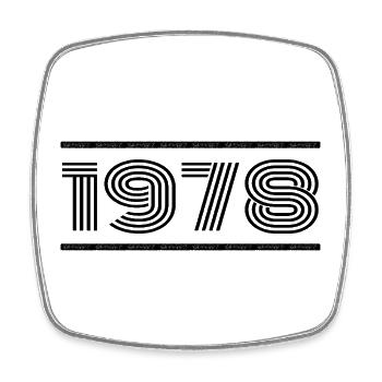 1978 Vintage 1978 47th Anniversary 1978 Retro 1978 - Square fridge magnet - white - Front