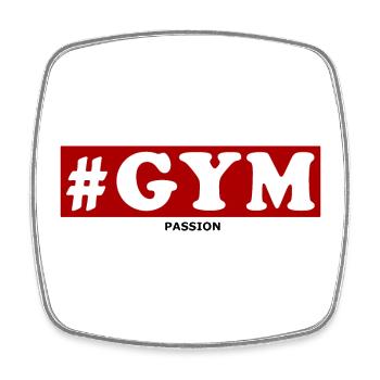 #Gym Fitness Passion Sport Cadeau Anniversaire - Magnet carré - blanc - Devant