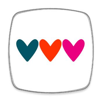 VALENTINSTAG. Junggesellinnenabschied. ICH LIEBE DICH. ICH LIEBE DICH. LIEBE - Viereckiger Kühlschrankmagnet - Weiß - Vorne