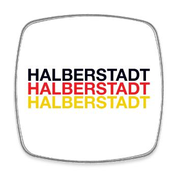 HALBERSTADT - Square fridge magnet - white - Front