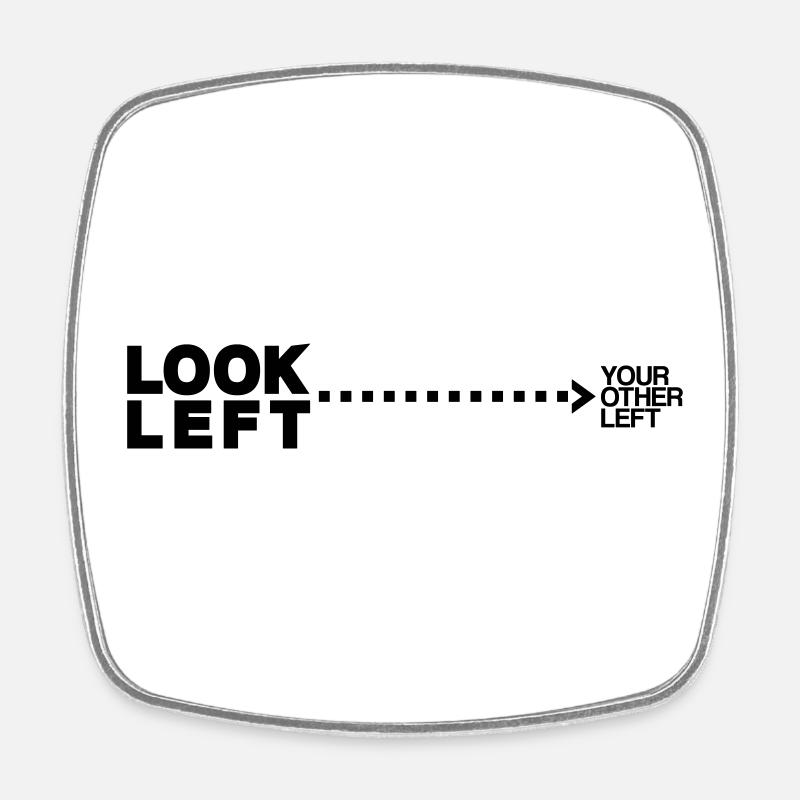 Geek - Square fridge magnet - white