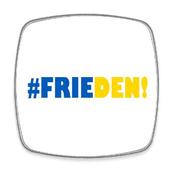 Frieden Freiheit Peace Weltfrieden Ukraine - Viereckiger Kühlschrankmagnet - Weiß - Vorne
