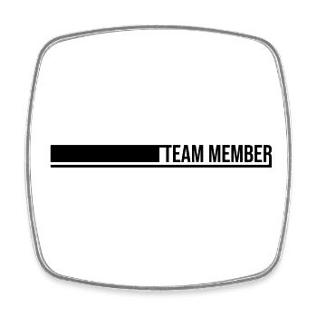 Membres de l’équipe - Magnet carré - blanc - Devant