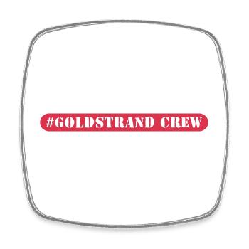 Golden Sands Crew - Square fridge magnet - white - Front