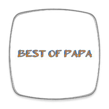 HAPPY BIRTHDAY DAD. DAD. FATHER's DAY. FATHER - Square fridge magnet - white - Front