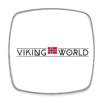 Welt der Wikinger - Viereckiger Kühlschrankmagnet - Weiß - Vorne