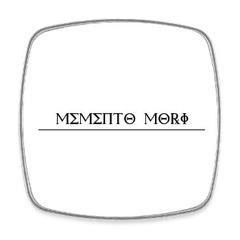 Memento mori - Design - Square fridge magnet - white - Front