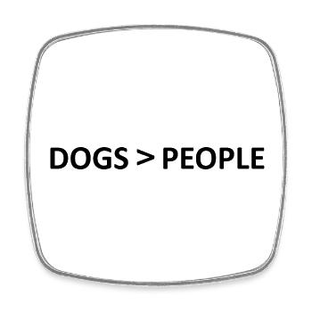 Hund Dog - Square fridge magnet - white - Front
