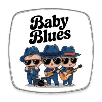 Baby Blues - Magnet carré - blanc - Devant