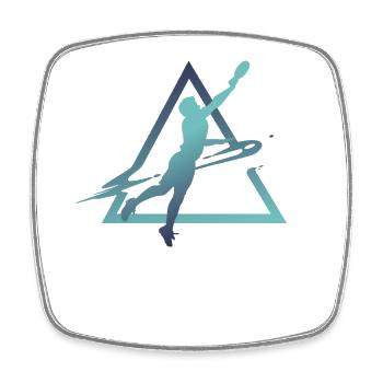 Ultimate Frisbee, Urbain & Lifestyle - Magnet carré - blanc - Devant